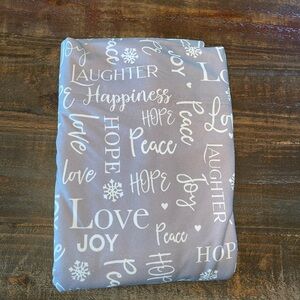 Soft Gray Full Sheets with Inspirational Words